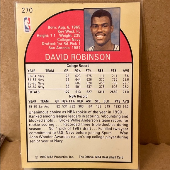 David Robinson NBA HOOPS CARD - Picture 5 of 5